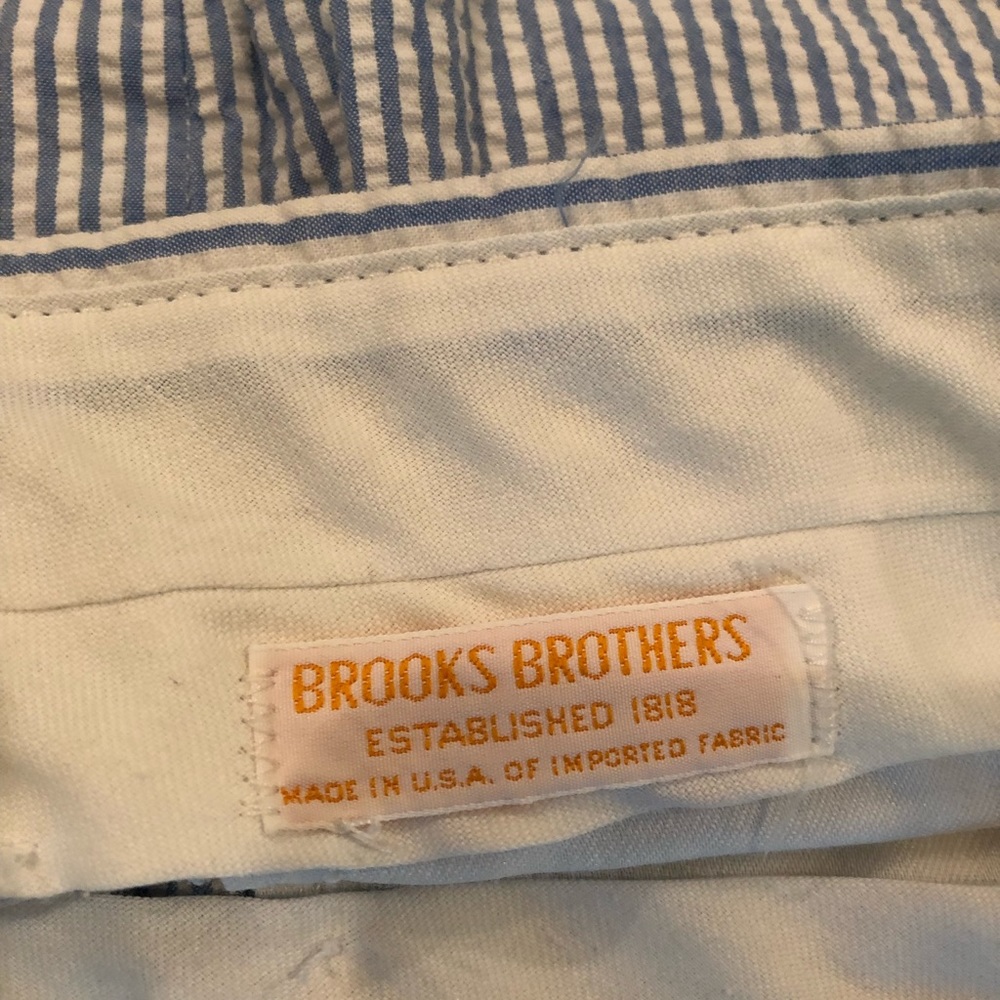 Brooks Brothers seersucker trousers